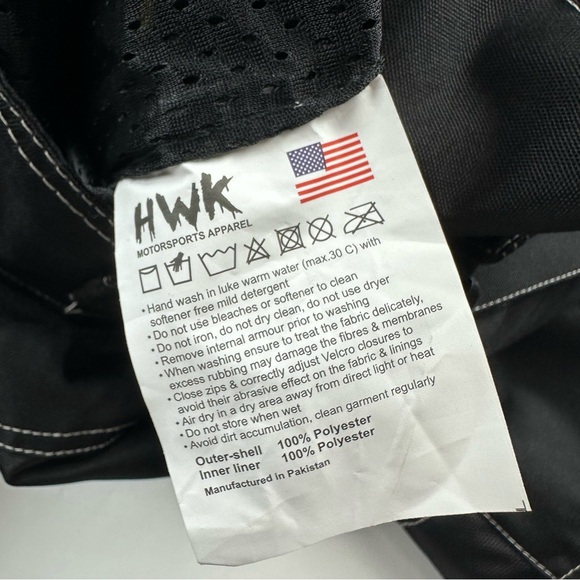 HWK Motorsports Motorcycle Protective Padded Waterproof Riding Pants Size 3XL - Picture 11 of 12